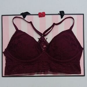 Victoria's Secret Lace Bralette - Deep Burgundy Size L